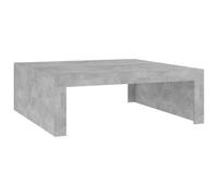 vidaXL Mesa de Centro Auxiliar Consola Mesita Salón Lateral Té Café Sofá Sala de Estar Muebles Mobiliario de Contrachapada Gris Hormigón 100x100x35 cm