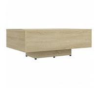 vidaXL Mesa de Centro Auxiliar Consola Mesita Salón Lateral Té Café Sofá Sala de Estar Muebles Mobiliario Contrachapada Color Roble Sonoma 85x55x31cm