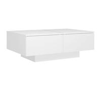 vidaXL Mesa de Centro Auxiliar Consola Mesita Salón Lateral Té Café Sofá Sala de Estar Muebles Mobiliario de Madera Contrachapada Blanco 90x60x31 cm