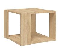 vidaXL Mesa auxiliar consola en madera contrachapada, Roble Sonoma