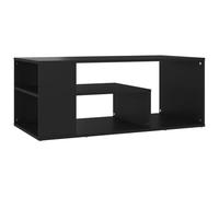 vidaXL Mesa de Centro Auxiliar Consola Mesita Salón Lateral Té Café Sofá Sala de Estar Muebles Mobiliario de Madera Contrachapada Negro 100x50x40 cm