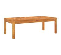 Mesa De Centro De Madera Maciza De Acacia 100x50x33 Cm Vidaxl
