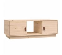 vidaXL Mesa de Centro Auxiliar Consola Mueble Salón Sala de Estar Sofá Comedor Oficina Almacenamiento Decoración de Madera Maciza de Pino