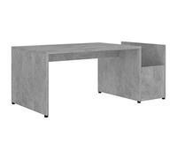 vidaXL Mesa de Centro Auxiliar Mesita de Salón Lateral para Teléfono Té Café de Sofá Hogar Sala de Estar de Contrachapada Gris Hormigón 90x45x35 cm