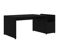 vidaXL Mesa de Centro Auxiliar Mesita de Salón Lateral para Teléfono Té Café de Sofá Hogar Sala de Estar de Madera Contrachapada Negro 90x45x35 cm