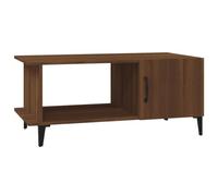 vidaXL Mesa de Centro Auxiliar Salón Sofá Decorativa Teléfono Café Té Moderna Mueble en Casa Hogar Madera Contrachapada Roble Marrón