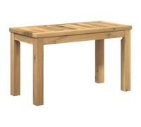 vidaXL Mesa de Centro Blanco 60,5 x 30 x 36 cm Madera de Acacia Sólida