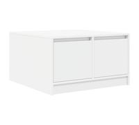 vidaXL Mesa de Centro con cajones Blanca 70,5x70x40 cm, Mesa Auxiliar, Mesa de salón, Mesa Auxiliar, Mesa de sofá, Mesa de sofá, Mesa de té