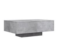 vidaXL Mesa de Centro con Luces LED Gris hormigón 85x55x31 cm