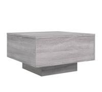 Mesa De Centro Con Luces Led Gris Sonoma 55x55x31 Cm Vidaxl