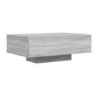 vidaXL Mesa de Centro con Luces LED Gris Sonoma 85x55x31 cm