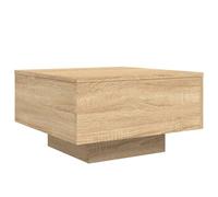 Mesa De Centro Con Luces Led Roble Sonoma 55x55x31 Cm Vidaxl