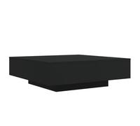 vidaXL Mesa de Centro con Luces LED Negro 100x100x31 cm
