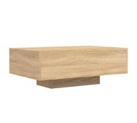 vidaXL Mesa de Centro con Luces LED Roble Sonoma 85x55x31 cm