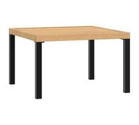 Mesa De Centro De Jardín Aluminio Negro 65x65x40 Cm Vidaxl