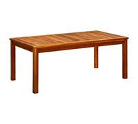 vidaXL Mesa de Centro de Jardín Auxiliar Consola Mesita Salón Lateral Café Sofá Sala de Estar Muebles Mobiliario 110x60x45 cm Madera Maciza de Acacia