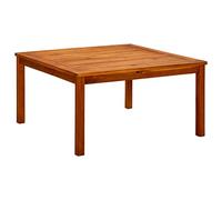 vidaXL Mesa de Centro de Jardín Auxiliar Consola Mesita Salón Lateral Café Sofá Sala de Estar Muebles Mobiliario 85x85x45 cm Madera Maciza de Acacia