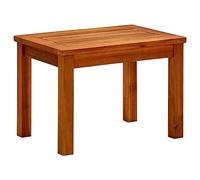 Mesa de centro de jardín madera maciza de acacia 50x35x36 cm