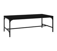 vidaXL Mesa de Centro de Madera contrachapada Negro 100x50x35 cm