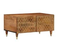 vidaXL Mesa de Centro de Madera Maciza de Mango 80x50x40 cm, Mesa Auxiliar, Mesa de salón, Mesa Central, Mesa de sofá, Mesa de sofá, mesita Auxiliar