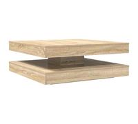 vidaXL Mesa de Centro giratoria 360 Grados Roble Sonoma 90x90x34,5 cm