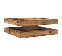 VidaXL Mesa de centro giratoria de 360 grados madera vieja 90 x 90 x 34,5 cm