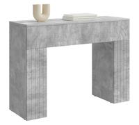 vidaXL Mesa de Centro Gris Hormigón 102 x 35 x 75 cm, Mesa de café Rectangular Moderna, Estilo Chic para la Sala, diseño Compacto, Resistente a la Humedad, Madera de ingeniería