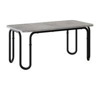 vidaXL Mesa de Centro Gris Hormigón 79,5 x 40 x 36 cm