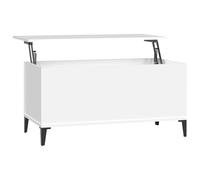 vidaXL Mesa de Centro Madera contrachapada Blanco 90x44,5x45 cm