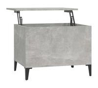 vidaXL Mesa de Centro Madera contrachapada Gris hormigón 60x44,5x45 cm, mesita de Centro, Mesa de sofá, mesita de sofá, Mesa de salón, Mesa Auxiliar