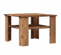 vidaXL Mesa de Centro Madera contrachapada Madera Antigua 60x60x42 cm, Mesa Auxiliar, Mesa de salón, Mesa Decorativa, mesita de sofá, mesita de Centro