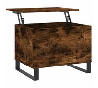 vidaXL Mesa de centro madera contrachapada roble ahumado 60x44,5x45 cm