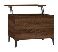 vidaXL Mesa de Centro Madera contrachapada Roble marrón 60x44,5x45 cm