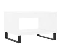vidaXL Mesa de Centro Madera de ingeniería Blanca 60x50x40 cm