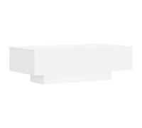 vidaXL Mesa de Centro Madera de ingeniería Blanco 100x49,5x31 cm