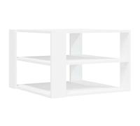 vidaXL Mesa de Centro Madera de ingeniería Blanco 58x58x40 cm