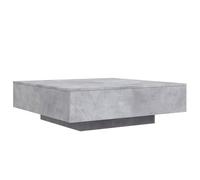 vidaXL Mesa de centro madera de ingeniería gris hormigón 100x100x31 cm