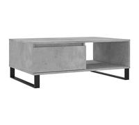 vidaXL Mesa de Centro Madera de ingeniería Gris hormigón 90x60x35 cm