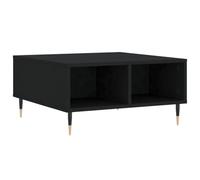 vidaXL Mesa de Centro Madera de ingeniería Negro 60x60x30 cm