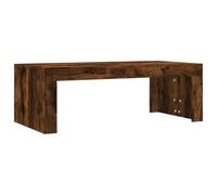 vidaXL Mesa de Centro Madera de ingeniería Roble Ahumado 102x50x36 cm, mesita de Centro, Mesa Auxiliar, Mesa de salón, mesita, mesita de sofá