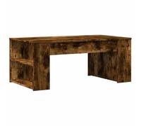 vidaXL Mesa de Centro Madera de ingeniería Roble Ahumado 102x55x42 cm