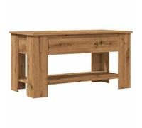vidaXL Mesa de Centro Madera de ingeniería Roble Artesanal 101x49x52cm, mesita de Centro, mesita Auxiliar, mesita de salón, Mesa de Centro Que se Abre