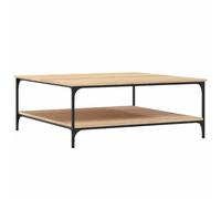 vidaXL Mesa de Centro Madera de ingeniería Roble Sonoma 100x100x40 cm