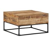 Mesa De Centro Madera De Mango Rugosa 68x68x41 Cm Vidaxl
