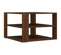 vidaXL Mesa de Centro Madera ingeniería Roble marrón 58x58x40 cm, mesita de Centro, Mesa de sofá, mesita Decorativa, Mesa Auxiliar, Mesa de salón
