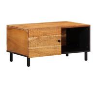 vidaXL Mesa de Centro Madera Maciza de Acacia 80x50x40 cm