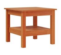 vidaXL Mesa de Centro Madera Maciza de Pino marrón Cera 45x45x40 cm