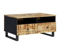vidaXL Mesa de Centro Madera Maciza Mango y contrachapada 80x54x40 cm