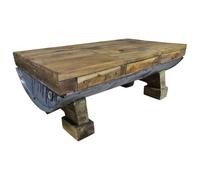 vidaXL Mesa de Centro Madera reciclada Mixta 90x50x35 cm