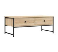 vidaXL Mesa de centro de madera de ingeniería Roble Sonoma 101x49x39,5 cm